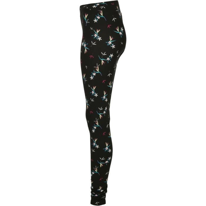 Legging femme Urban Classics Soft AOP - noir/blanc/rose/bleu - L