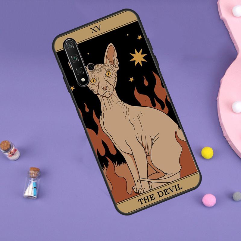 Cats Tarot Witchcraft For Huawei Nova 5T 9 10 SE 7i 8i 11i 12i Y60 Y61 Y70 Y72 Y73 Y90 Y91 P20 P40 P30 Lite Case