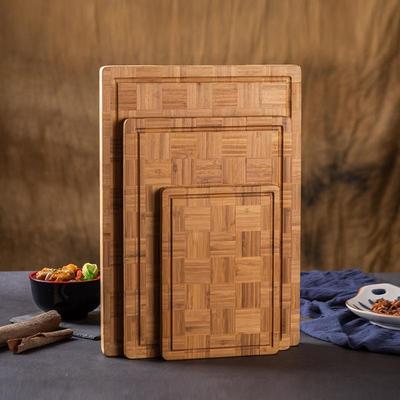 Bamboo Checkerboard Cutting Board - Creative Hanging Chopping Board with Hole for Fruits and Vegetables