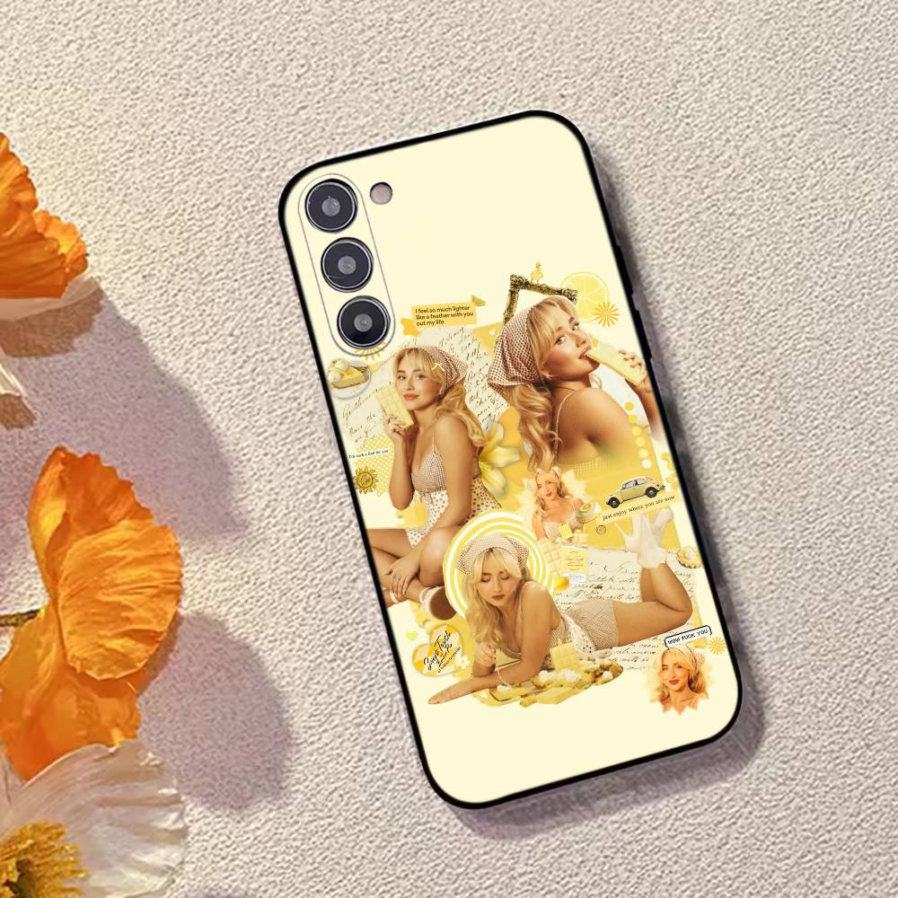 S-Sabrina C-Carpenter Singer Phone Case For Samsung Galaxy A73,A72,A71,A70,A53,A52,A51,Others Soft Black Cover