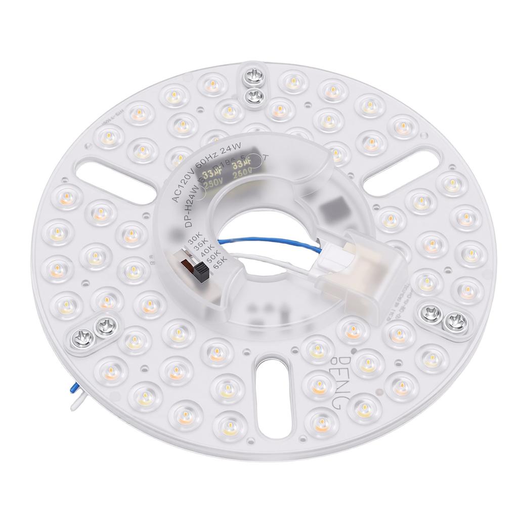 5.3 Inch LED Retrofit Light Panel 24W Aluminum Dimmable 5CCT Magnetic LED Ceiling Fan Light Board for Replacement