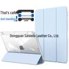 iPad 10.2" Leather Case with Pen Slot & Transparent Acrylic Back