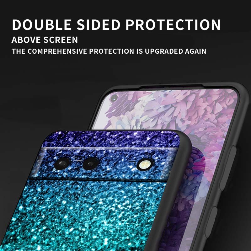 Shining Creative Patterns For Google Pixel 10 9a 9 8A 8 7 7A 6 6A Pro XL 2024 5G Black Soft TPU Silicone Phone Case