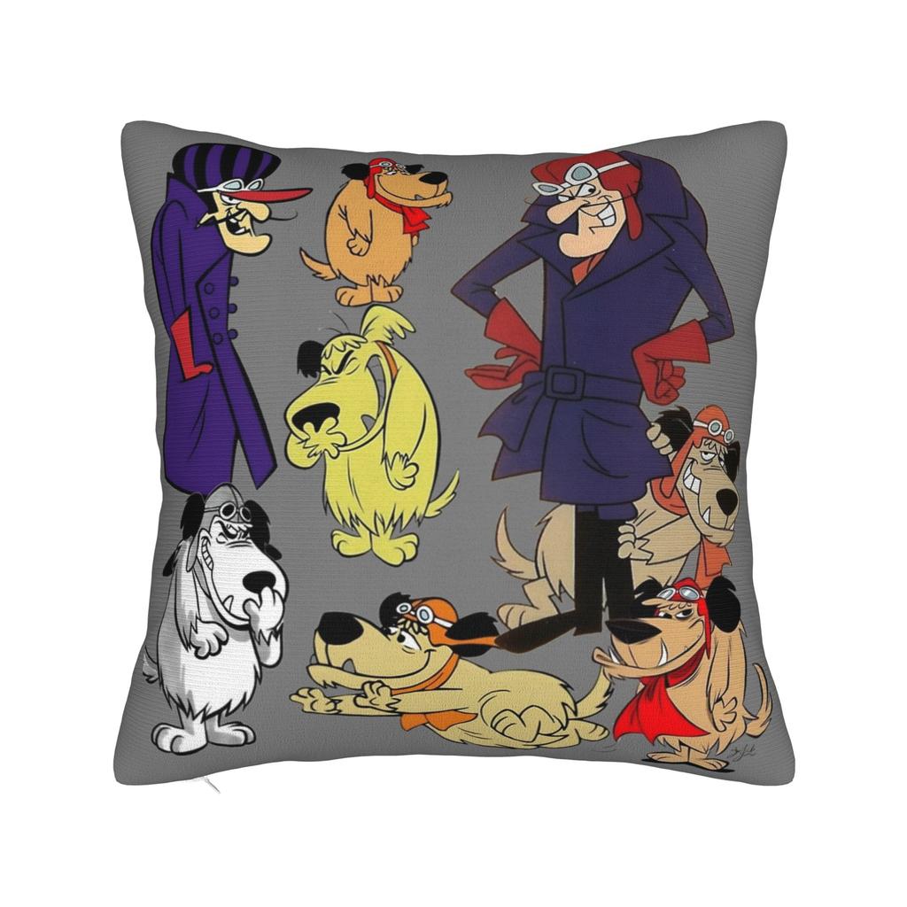 Wacky Races Muttley Satanas Pillowcase Soft Fabric Cushion Cover Decor  Pillow Case Cover Home Wholesale 40X40cm