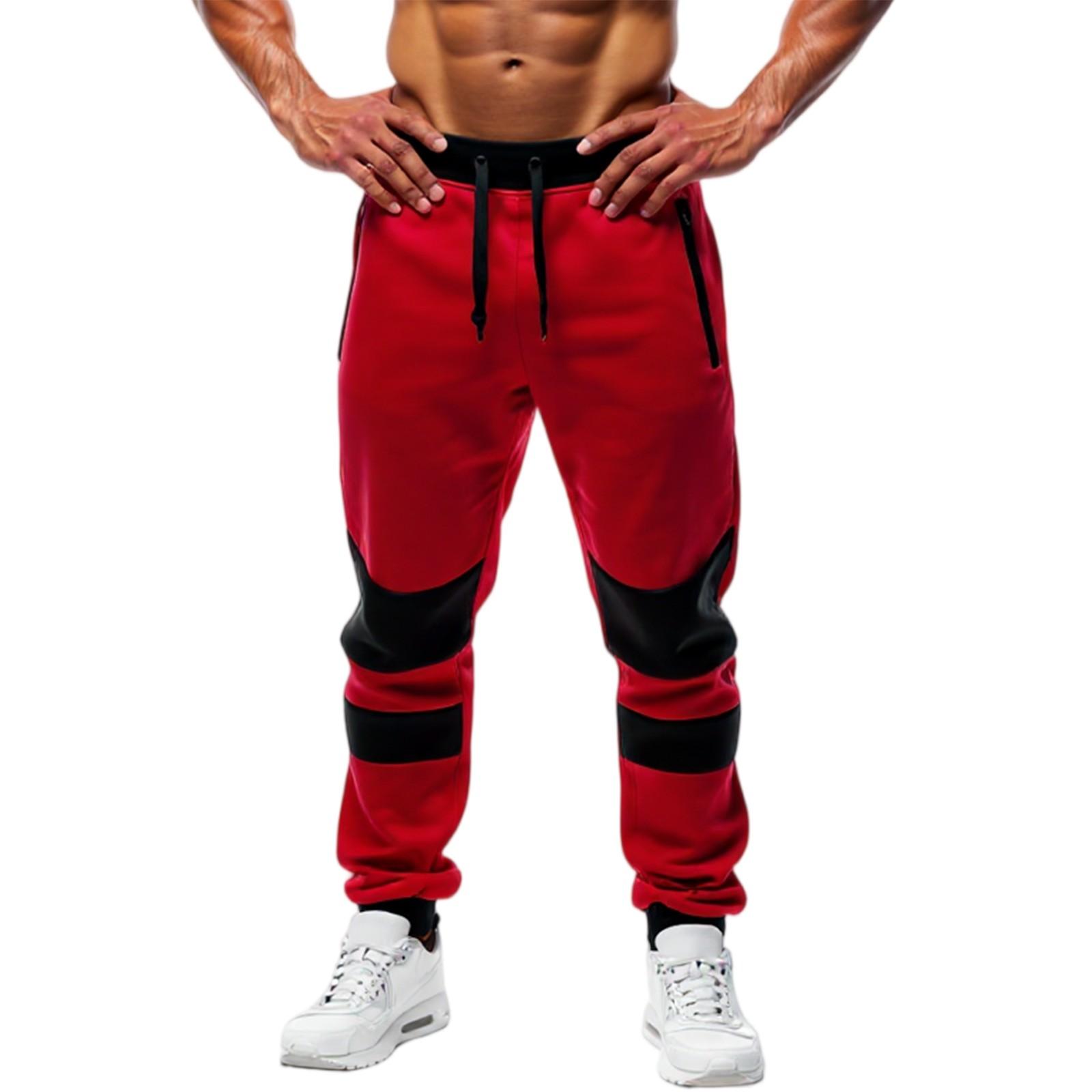 

Мужские спортивные штаны, Повседневные штаны, Штаны для улицы, Повседневные штаны L красный