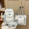Schoolbag Japanese ins new high-value fresh and sweet star make-up bag women's light travel large-capacity backpack