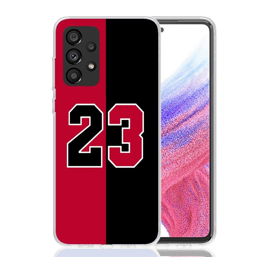 Basketball 23 24 8 Number Case Phone Cover for Samsung Galaxy A17 A16 A15 A14 A13 A56 A55 A54 A53 A36 A35 A34 A33 A26 A25 A24 A2