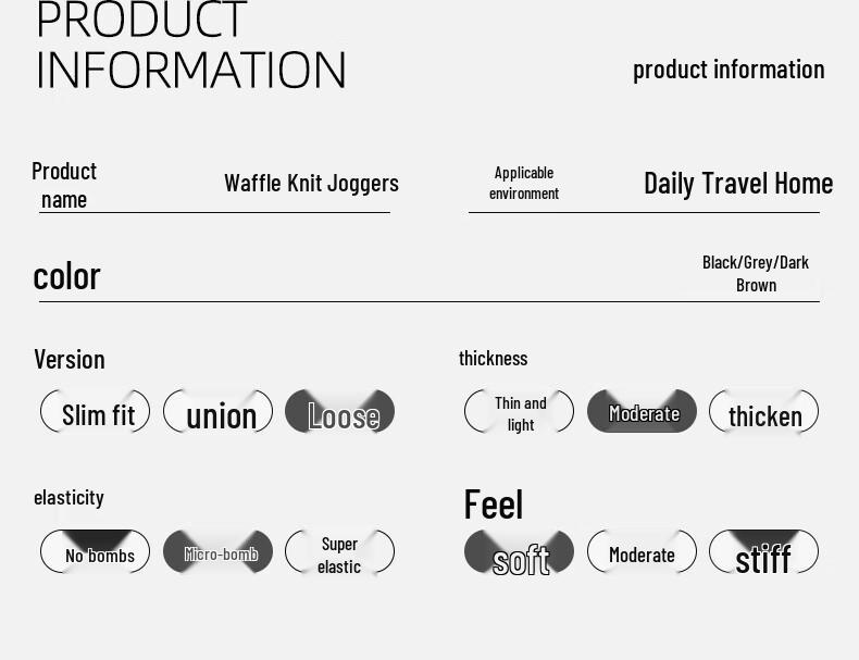 Baleno Men's Waffle Knit Jogger Sweatpants