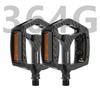 Ultralight Bicycle Pedals Aluminum Alloy Bicycle Platform Pedal Anti-Slip Cycling Bearing Pedals with Reflector for Night Riding
