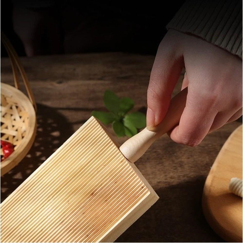 Practical Wooden Wooden Noodles Board Macaroni Making Baking Tools Gnocchi Roller Handmade Pasta Paddle Board