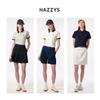 HAZZYS Women's 2025 Summer Contrast Short Sleeve Polo Shirt