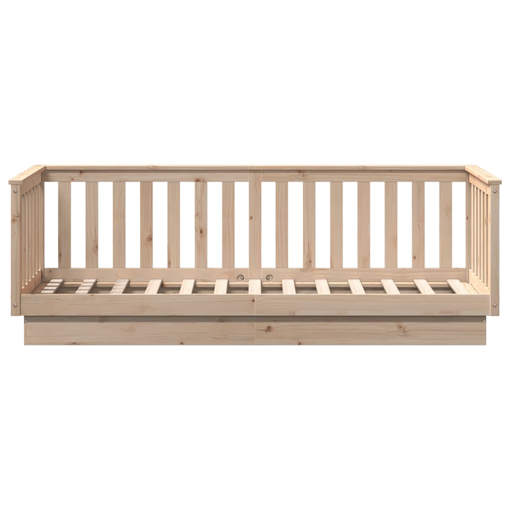 Daybed Without Mattress 90 X 200 Cm Solid Pine Wood