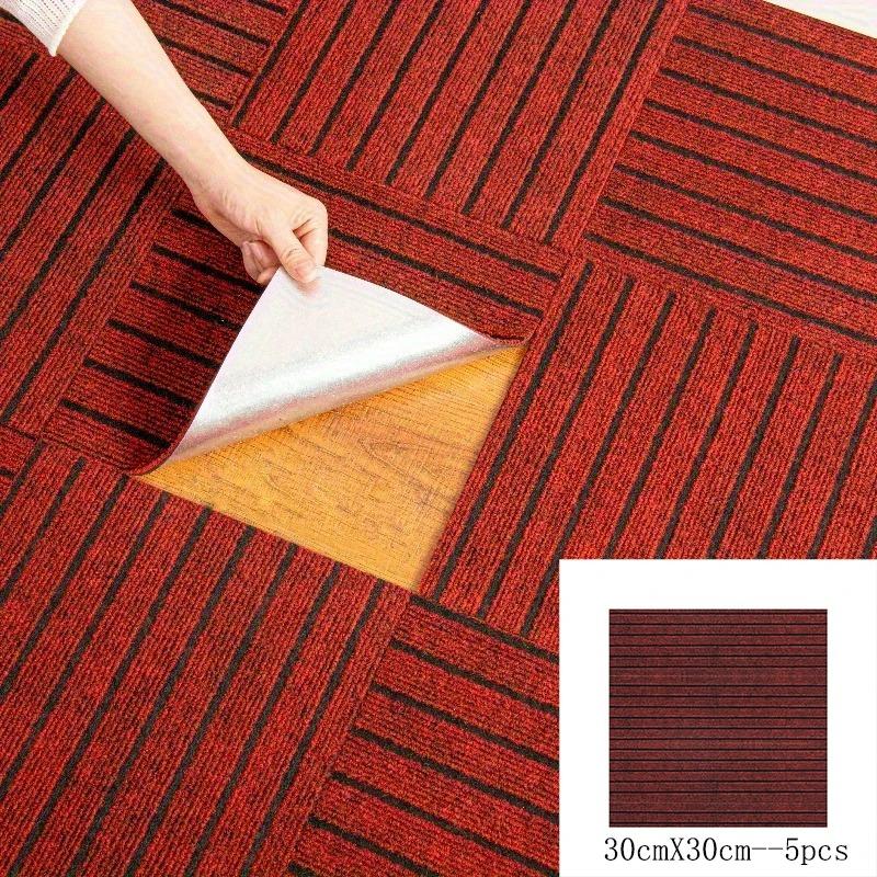 Bedroom Rug Bedroom And Living Room Easy To Maintain 30X30Cm Splicing Block Self-Adhesive Carpet With Water Absorption Home Quality