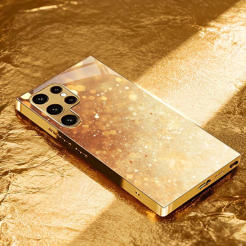 Etui ochronne Atmosphere High-end Galwanizowane Szklane Etui na Telefon dla Samsung Galaxy S26 S25 S24 S23 S22 S21 FE, Ultra, Plus