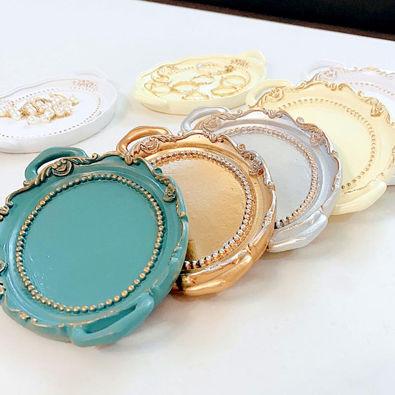 

1 шт серьги для хранения домашнего декора в скандинавском стиле ожерелье пластина фото реквизит декор аксессуары ювелирные изделия дисплей смола круглая