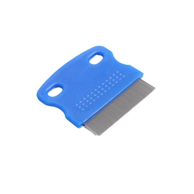 Stainless Steel Fine-Toothed Flea and Lice Comb Set for Pet Grooming - Ideal for Dogs and Cats