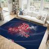 Boston Red Sox Design Křišťálový Sametový Koberec Útulný Ne?Protiskluzová tištěná předložka do ložnice, obývacího pokoje, předsíně