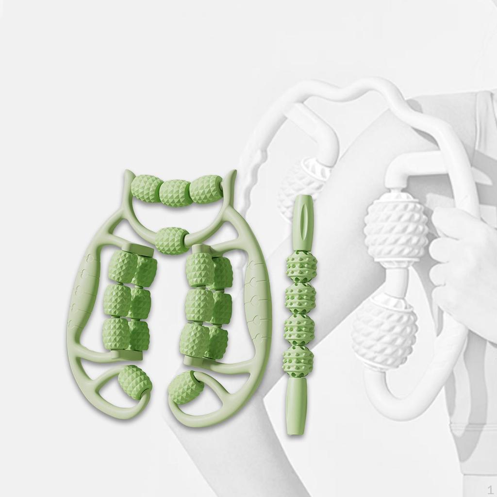 2 Massage Rollers for Fascia And Thigh Muscle Relaxation.