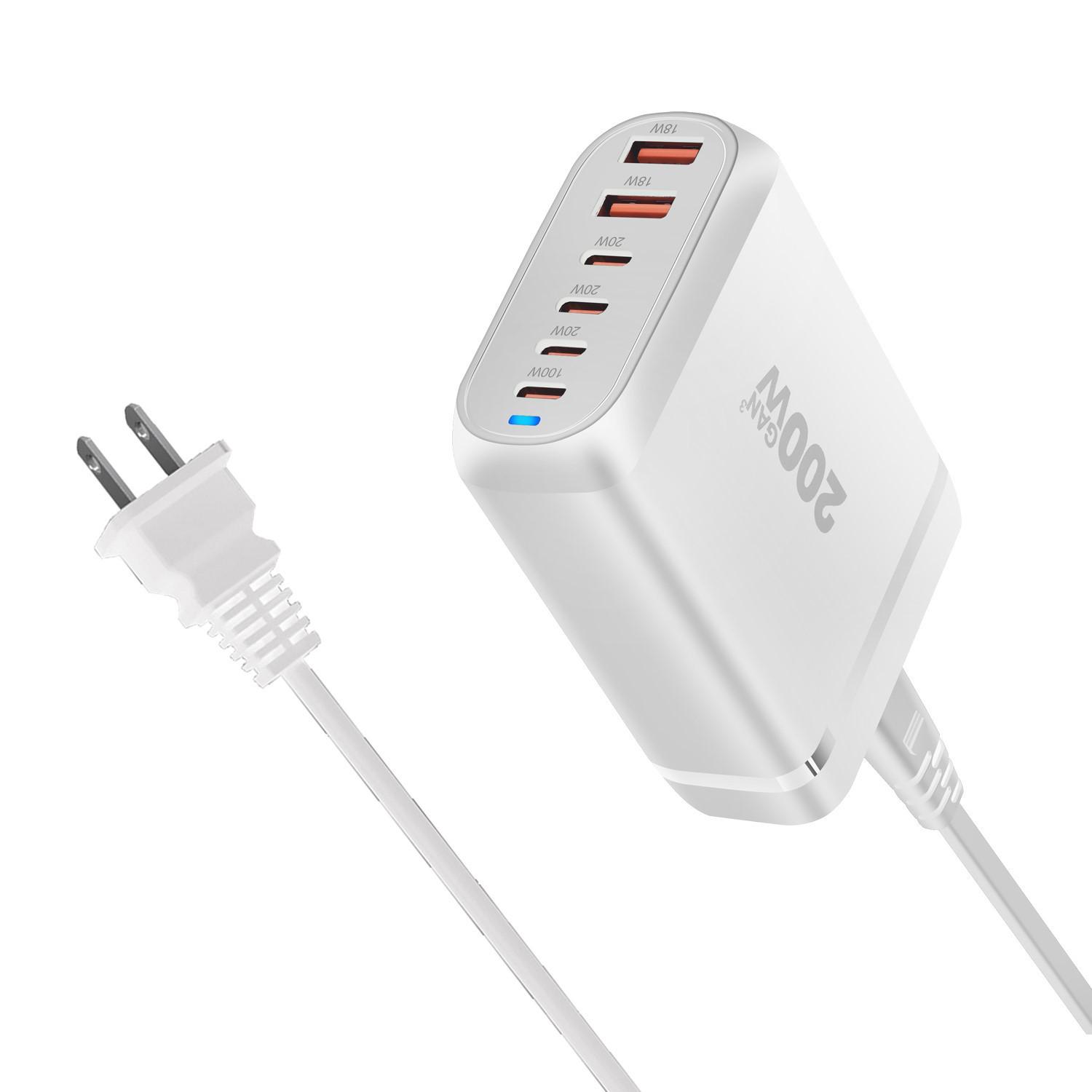 

200W Gallium Nitride Multi-Port Desktop PD Charger (3A3C)