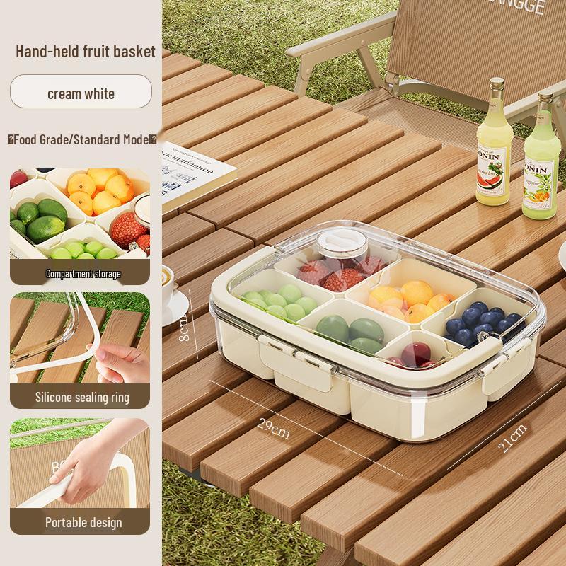 Outdoor Fresh-Keeping Picnic Basket: Food-Grade, Sealed, Transparent Storage Box