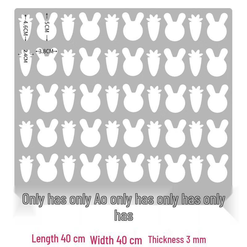 Ruhan Radish Rabbit Acrylic Baking Mold