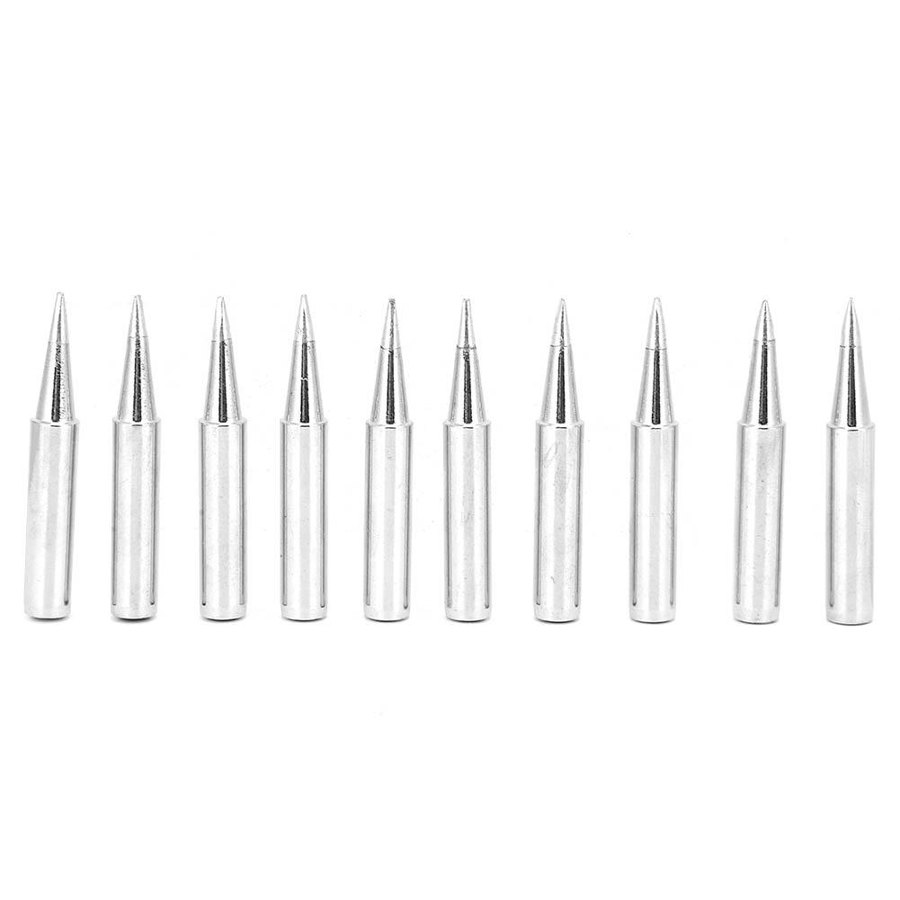 10pcs  Free Solder Iron Tip Set Soldering Iron Tip Welding Tool Accessory 900MT0.8D