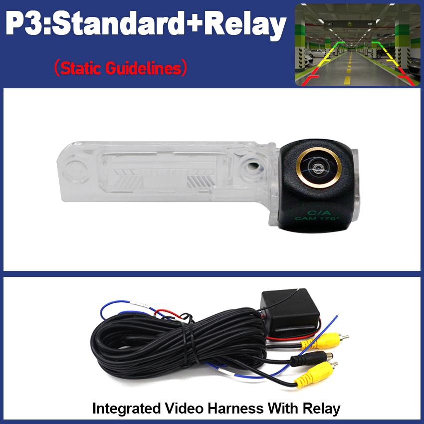 Rear Camera For Volkswagen EOS 2006~2015 Golf MK5 2003~2009 CCD Night Vision Backup Parking Reversing Camera Golden Fisheye Lens