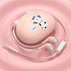 Wired Earphone In-ear Universal HiFi Stereo Noise Reduction Headphone with Cartoon Cat Ear