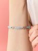 Rosemont Silver Blue Cat'S Eye Bead Bracelet Dear Heart Ra25C08A
