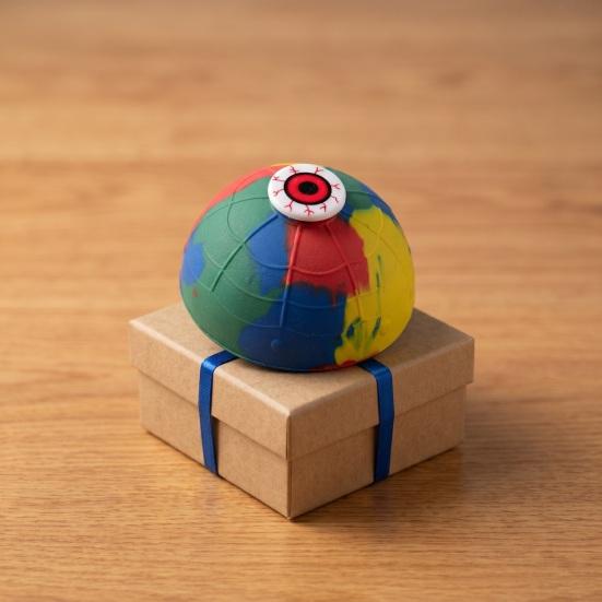 Stress Relief Bounce Bowl Toy Rubber Bouncing Bowl Fidget Toy Anti-anxiety Colorful Jumping Bowl Toy Party Favors
