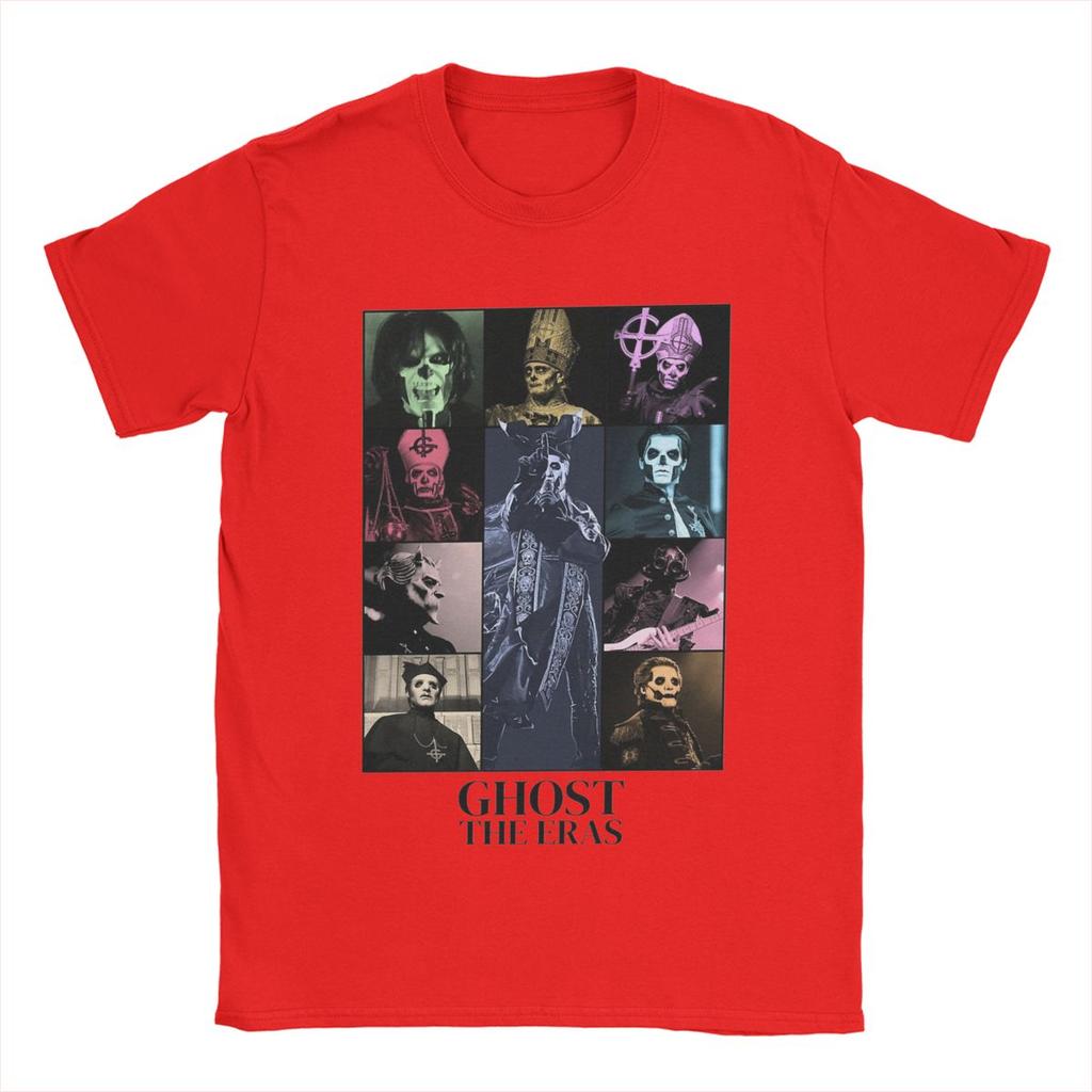 Men T-Shirts Ghost B.C. Band Vintage Cotton Tee Shirt Short Sleeve T Shirt Crewneck Clothing Plus Size
