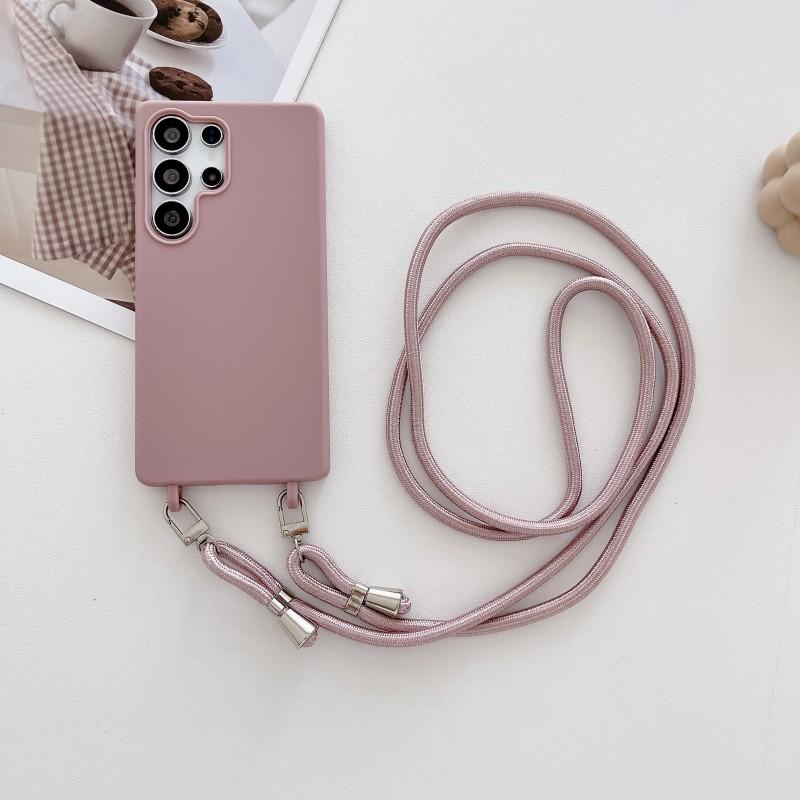 Strap Case For Samsung Galaxy A17 A36 A16 A56 A35 A15 A55 S24 Ultra S25 S24 FE Shoulder Crossbody Lanyard Neck Silicone Cover