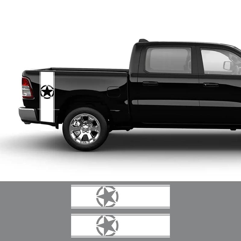 Car Universal Stickers For Ford F150 GMC Sierra Toyota Hilux Dodge Ram Isuzu Dmax Pickup Truck Auto Bed Side Decal Accessories