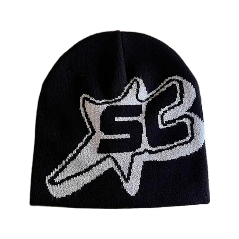 Jacquard Beanies Men Women Letter Hat Unisex Street Snap Beanie Knit Headwear