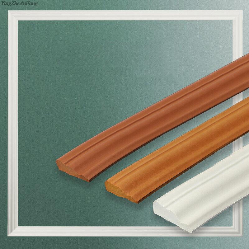 Autocolant de perete autoadeziv de 5 metri Borduri de bordura impermeabile 3D DIY plinte Tapet TV Fundal Decor de perete Linie de finisare