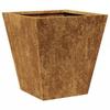 VidaXL Jardinière 30x30x30 cm acier corten, jardinière d'extérieur, boîte à fleurs, boîte de jardin, jardinière de patio, 851050