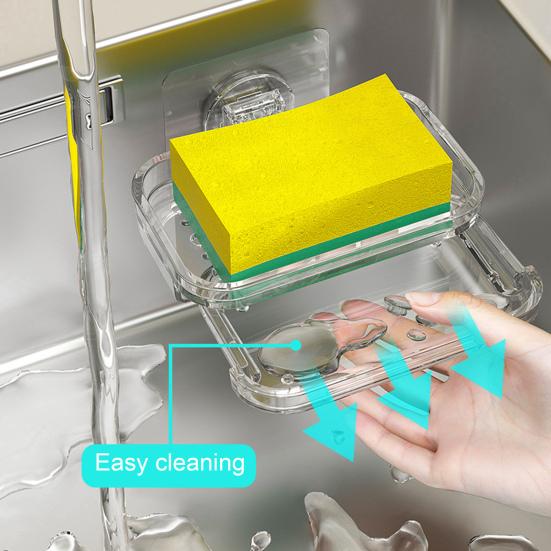 Wall Mounted Spice Rack Anti-Rust Waterproof Self Draining Soap Holder Bathroom Organizer Self Adhesive Kitchen Storage Rack