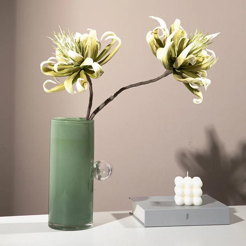 Vaso in Vetro Sfera di Vetro Geometrica Ciotola da Frutta in Vetro Contenitore da Scrivania Vaso per Fiori Accessori per Composizioni Floreali
