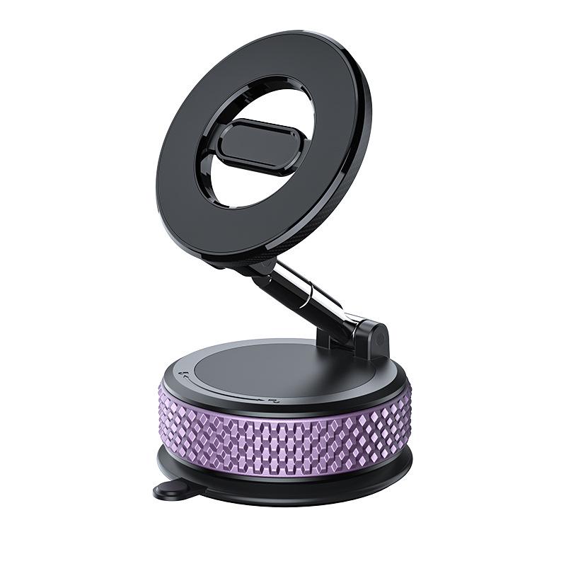 Multifunctional Rotating Folding Magnetic Car Dashboard Mount with Suction Cup for Navigation Devices
