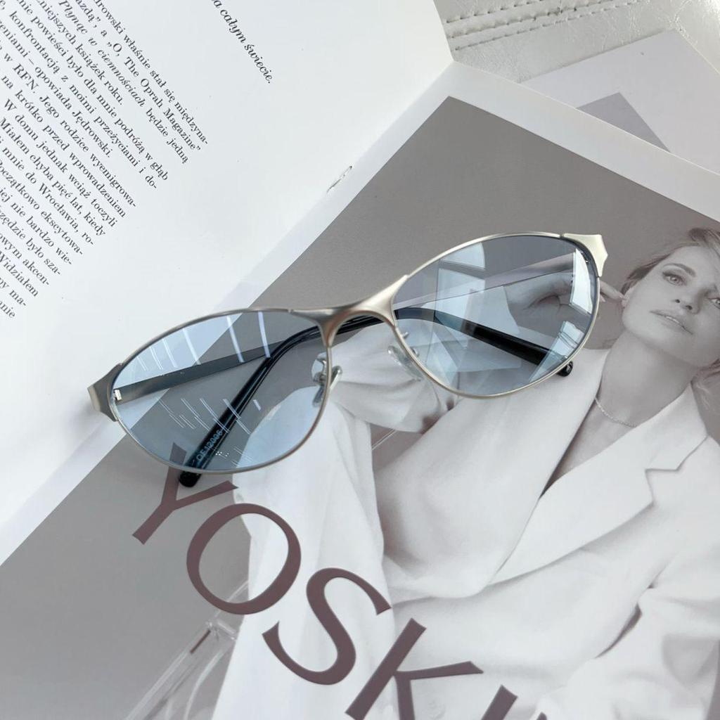 Trendy European-American Round Metal Sunglasses for Women - Street Style