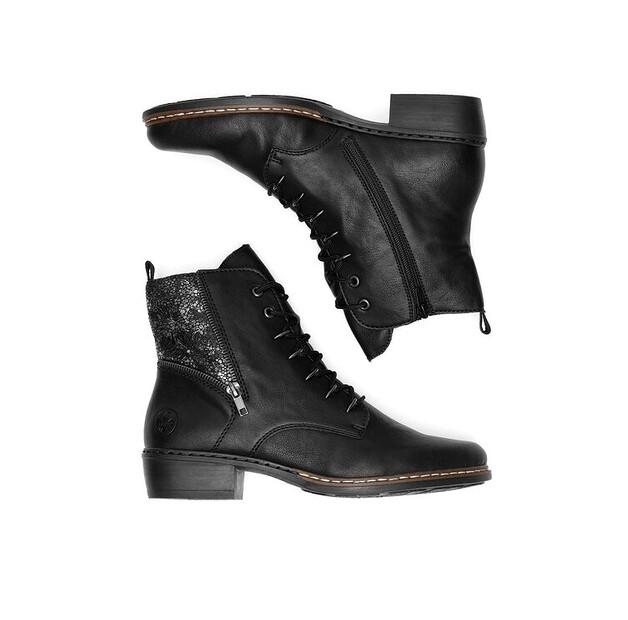 Rieker Y0800-00 Black Ankle Boots