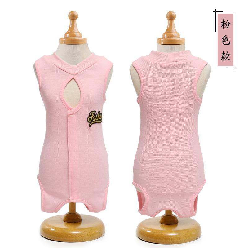 

Breathable Soft Thin Cat Recovery Suit with Adjustable Velcro, Anti-Lick Sterilization Suit for Cats Post-Surgery, Weaning & Heat Period Care S: 1.5-2.5kg розовый