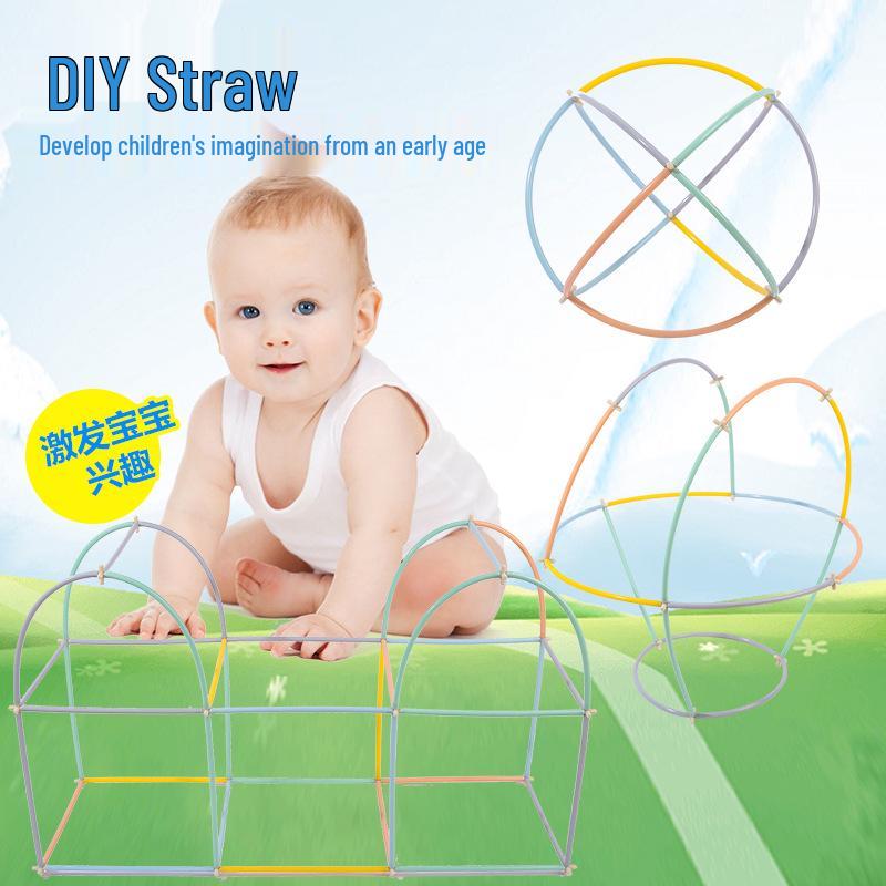 4D Space Straw Building Blocks: Educational Toy for Kids and Parents