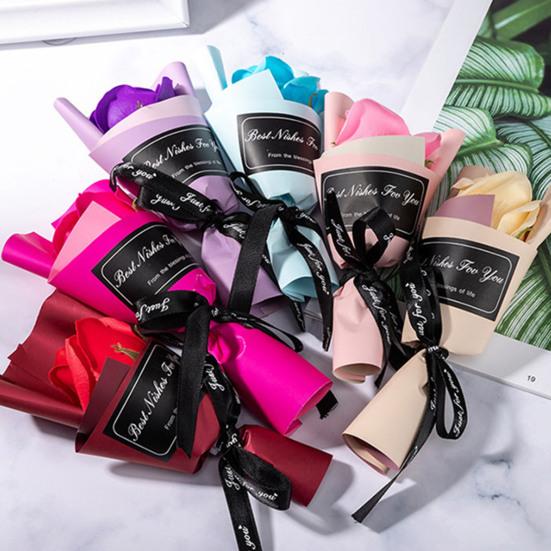 Mini Bukiet Wiecznych Róż Sztuczny Dyfuzor Mydlana Róża Bukiet Kwiatowy dla Mamy Kobiet Urodziny Walentynki Wystrój Wnętrza Domu Samochodu