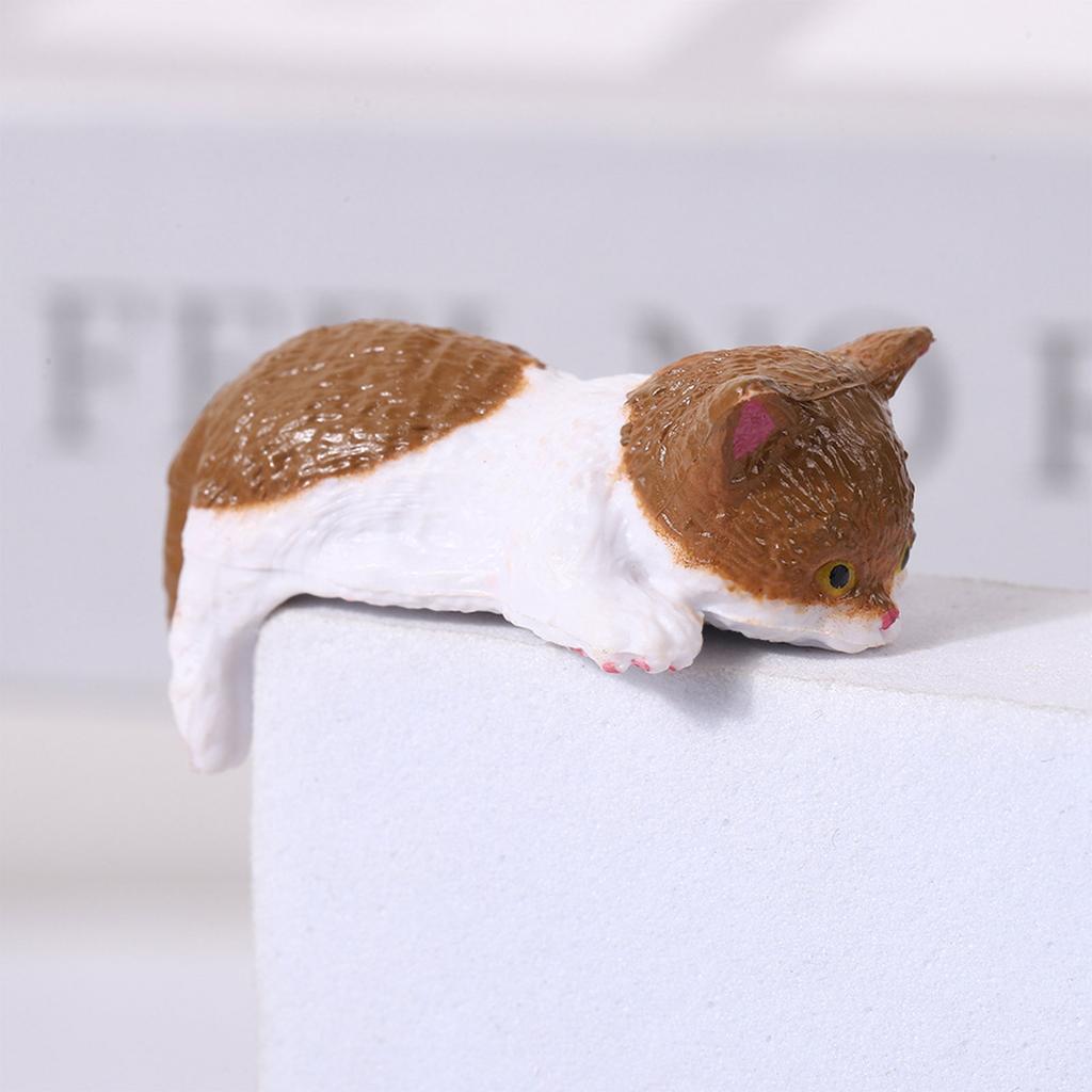 Cat Fingurine Computer Monitor Decor Mini Dog Kitty Screen and TV Decorations Personalized Car Accessories Mascot Crafts