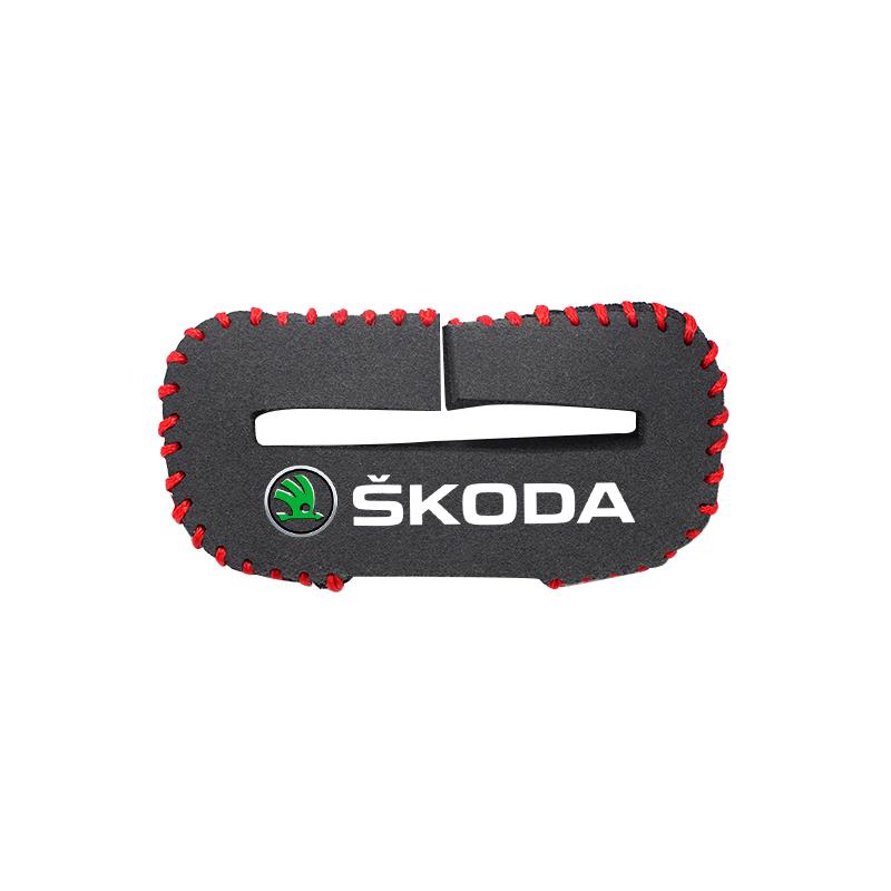 Car Styling Safety Belt Buckle Cover Anti-scratch Protector For Skoda Kylaq Elroq Kodiaq Octavia Enyaq Kamiq Rapid Superb Karoq