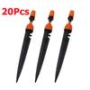 5/10/20Pcs Drip Misting Sprinkler Adjustable Atomized 1/4" Barb Nozzle Garden Greenhouse Flowerbed Bonsai Lawn Water Irrigation