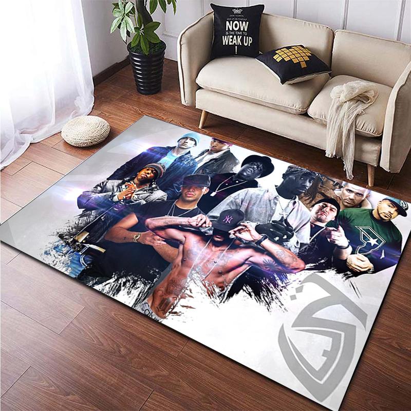 Hip-hop HD Printed  Area Large Rug ,Carpet for Living Room Bedroom Sofa Decoration, Non-slip Floor Mats Dropshipping Alfombras