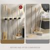 Multipurpose Mop Clamp Wall Mounted Bathroom Rack Durable Mop Storage Holder