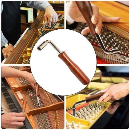 Tuning Hammer, Piano Tuning Wrench, L-Shaped Wrench, Adjusts Tone, Compact and Portable Piano Tuning Tool for Koto and Piano (style1)